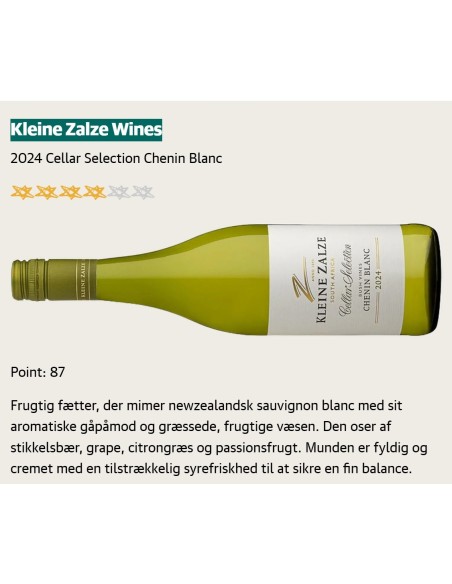 Kleine Zalze, CS Chenin Blanc Bushwine, 2024